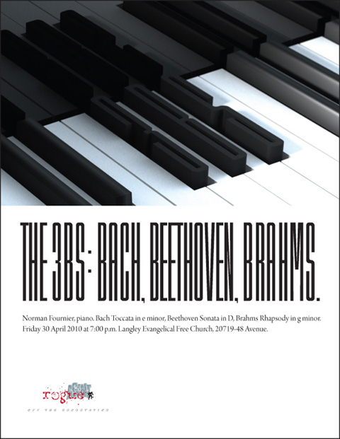 Piano recital poster